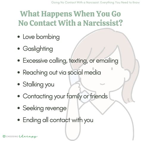 breaking no contact with narcissist.